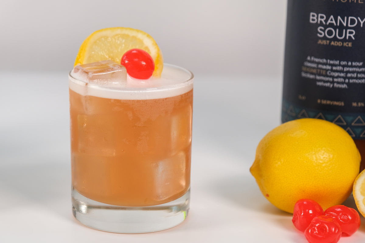 Premixed Brandy Sour Cocktail Bottle Cocktails At Home UK
