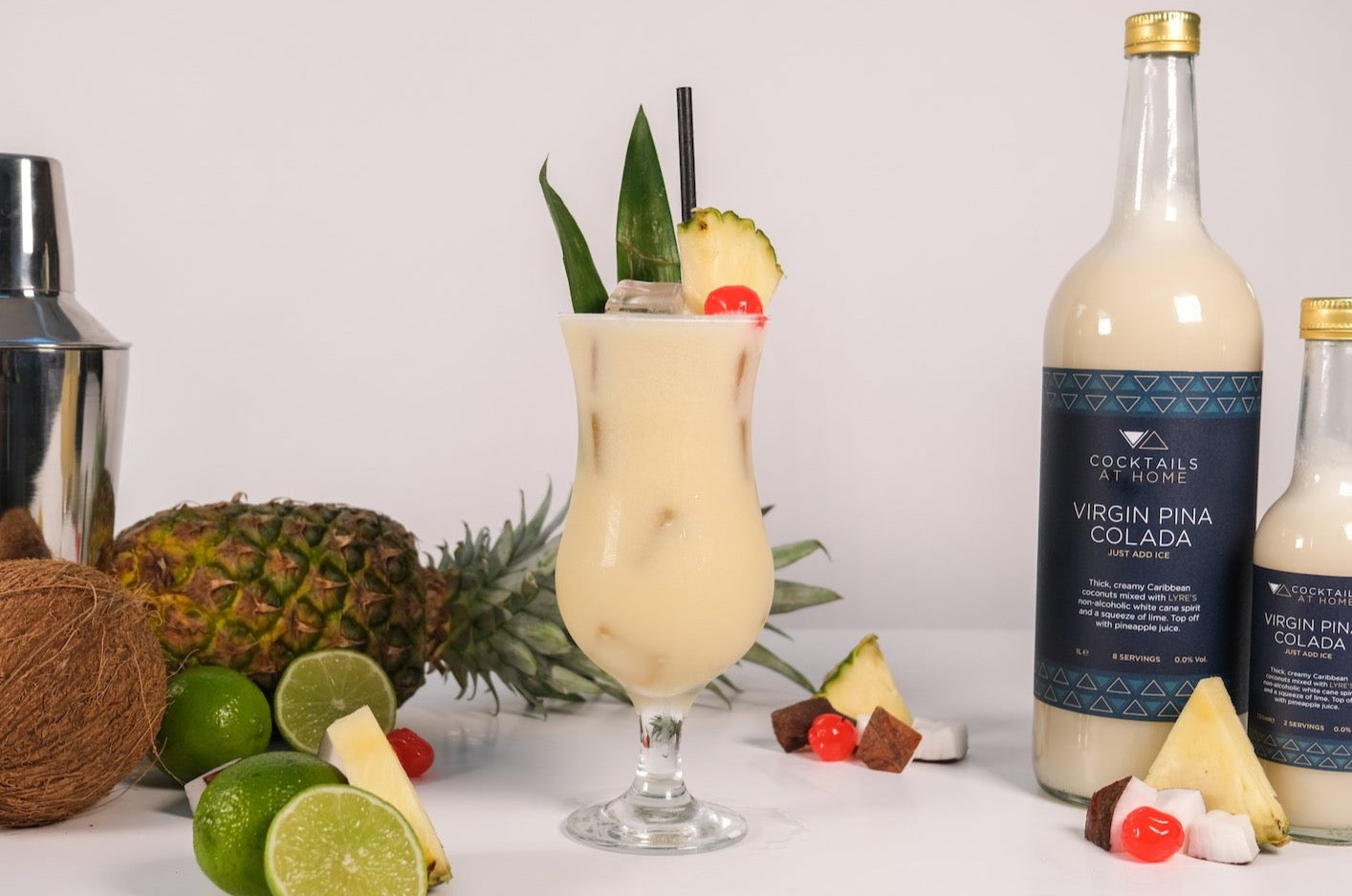 Non Alcoholic Pineapple Lemonade Cocktail Virgin Pina Colada